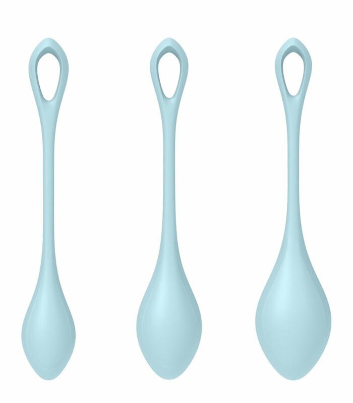 Набір вагінальних кульок Satisfyer Yoni Power 2 блакитні, 3 шт - Зображення 3