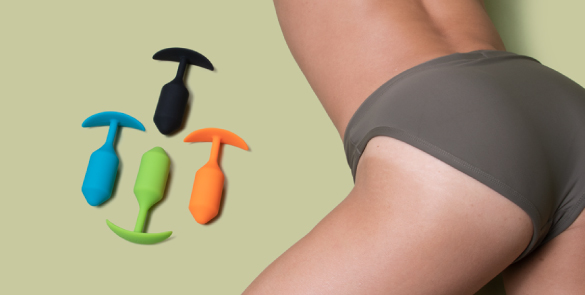 Анальна пробка з обтяженням B-Vibe Snug Plug 2, фіолетова, 10.5 х 3 см - Зображення 7