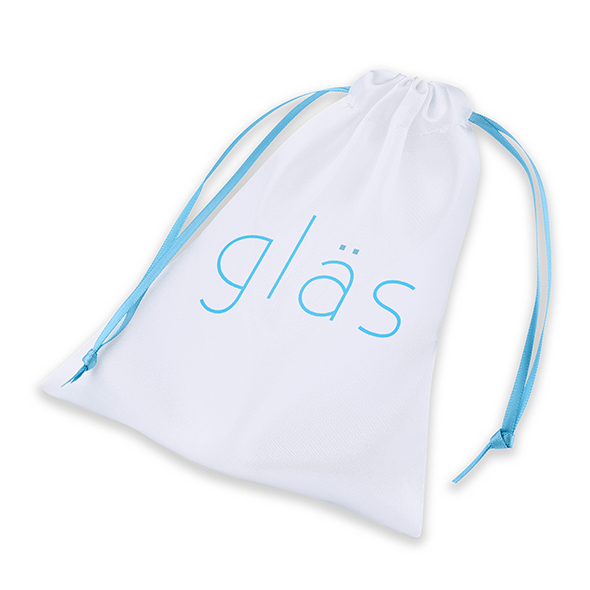 Пробка анальна зі скла з вібрацією GLAS, з пультом керування, синя - Зображення 6
