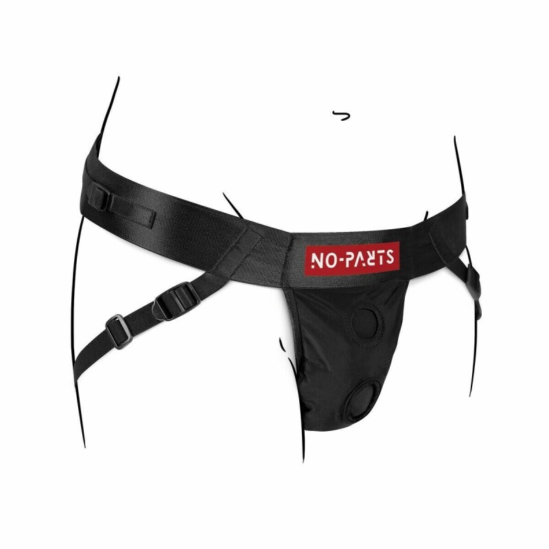 Трусики для страпону No-Parts Taylor, чорні, One Size - Зображення 2