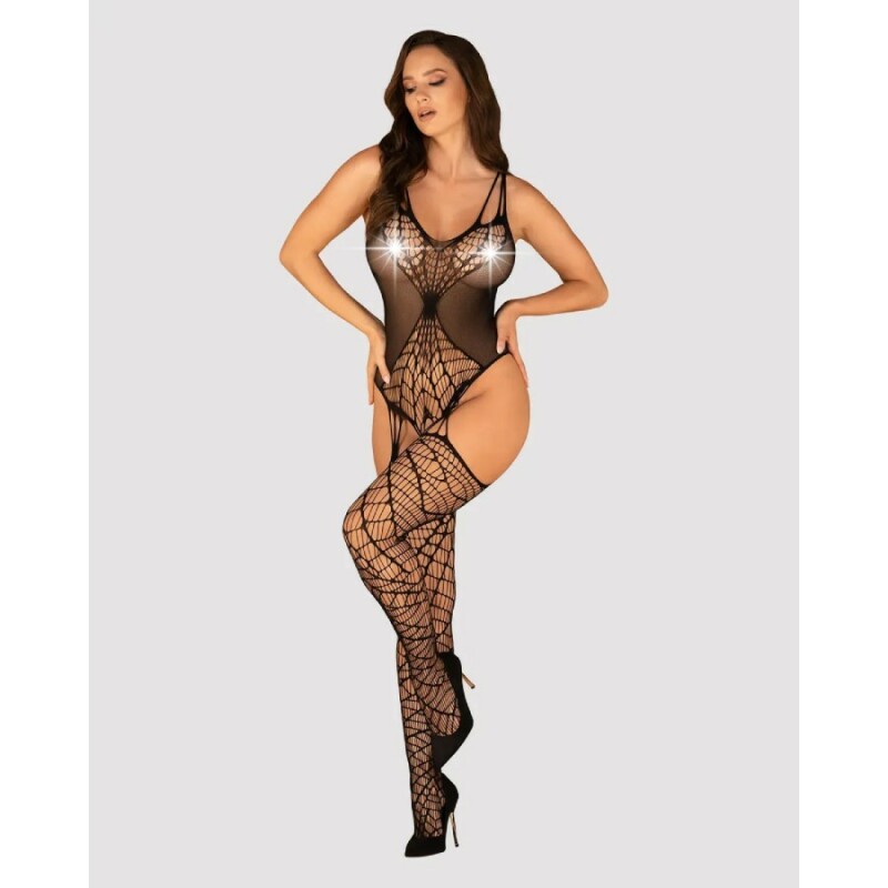 Комбінезон у сіточку еротичний Obsessive G325, розмір S/M/L - Зображення 2