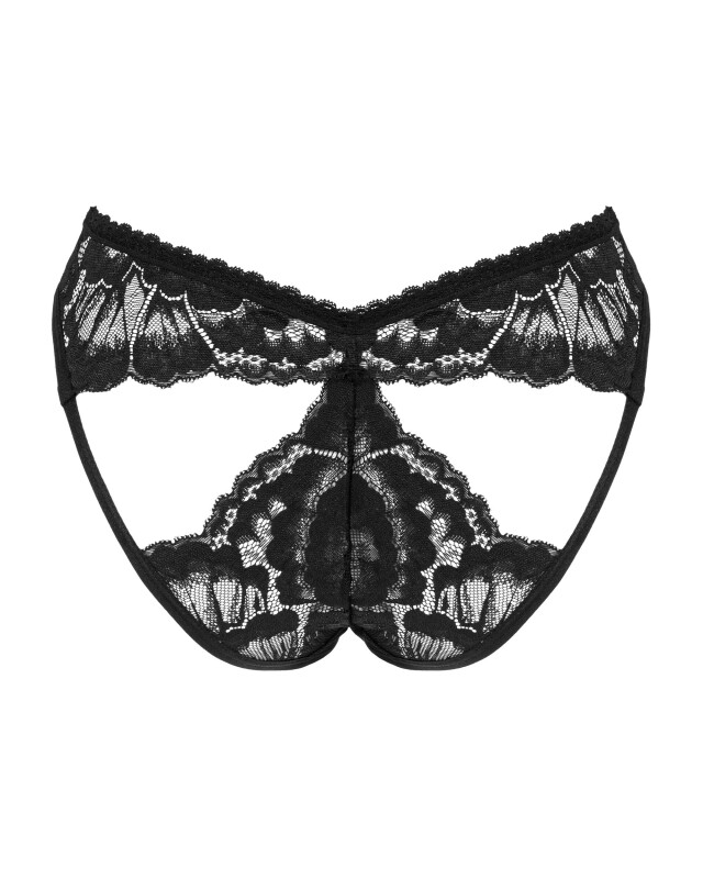 Еротичні трусики Obsessive Alessya XS/S, чорні - Изображение 5