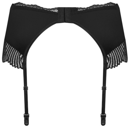 Еротичний пояс для панчох Obsessive Klarita, S/M, мереживний, чорний - Изображение 8