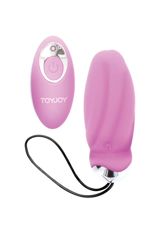 Віброяйце з кульками, що обертаються, з дистанційним пультом TOY JOY рожеве, 8.5 х 5.5 см - Зображення 4
