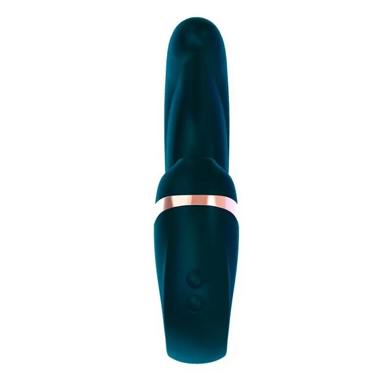 Стимулятор клітора та точки G Adrien Lastic My-G із силікону, зелений, 17.4 см x 4.3 см - Изображение 3