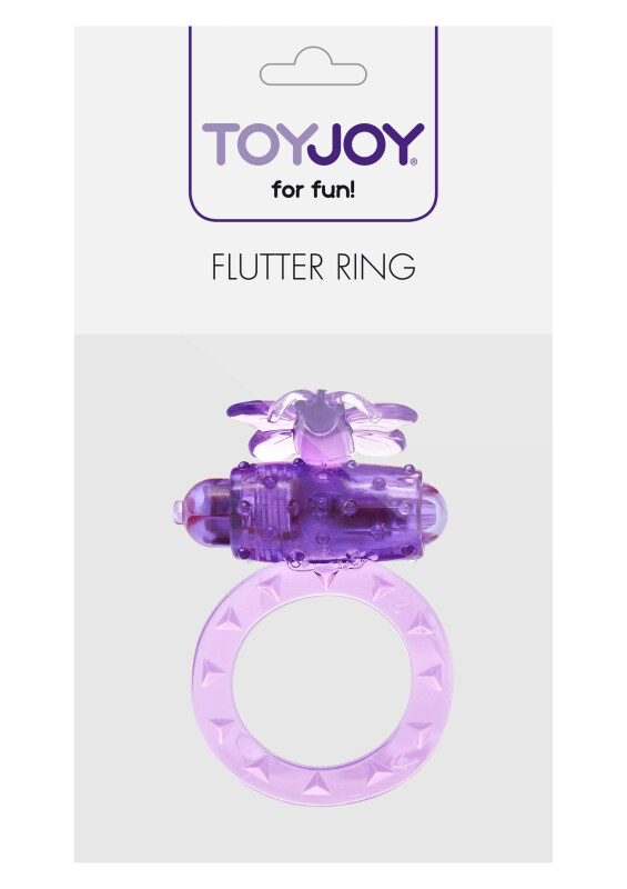 Ерекційне кільце з вібрацією Toy Joy, фіолетове, 4.5 см - Зображення 1
