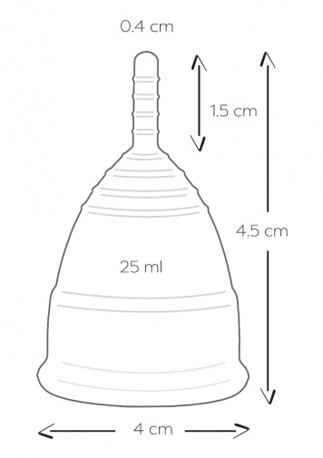 Менструальні чаші Mae B Menstrual Cups 2 шт, розмір S, 25 мл - Зображення 6
