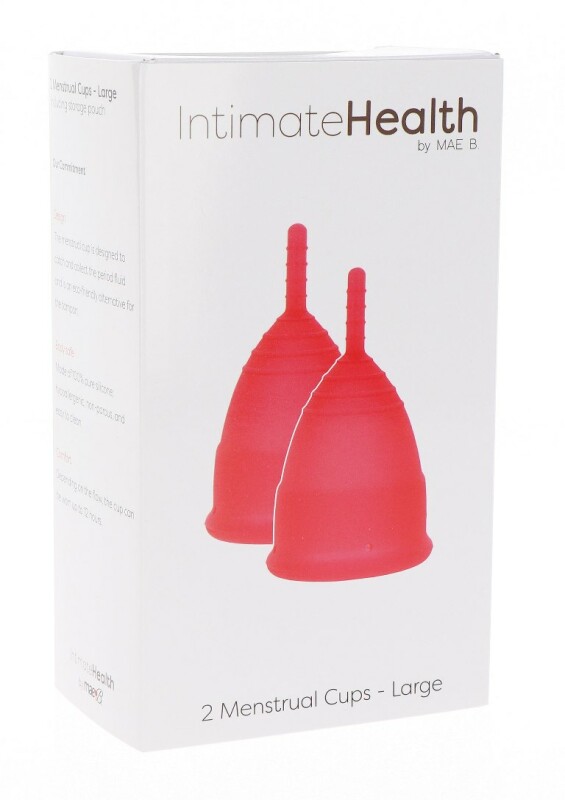 Менструальні чаші Mae B Menstrual Cups 2 шт, розмір L, 30 мл
