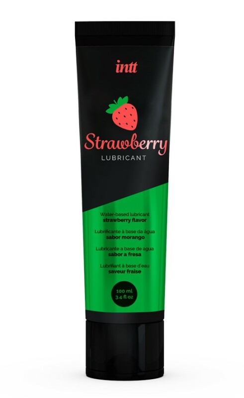 Лубрикант Intt Strawberry, 100 мл, на водній основі, зі смаком полуниці - Зображення 3