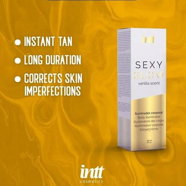 Крем-шиммер для тіла Intt Sexy Glow, 60 мл, з ароматом ванілі - Зображення 3