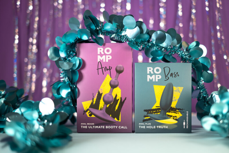Анальна ялинка Romp Amp силіконова, фіолетова, 13.5 х 2.6 см - Зображення 1