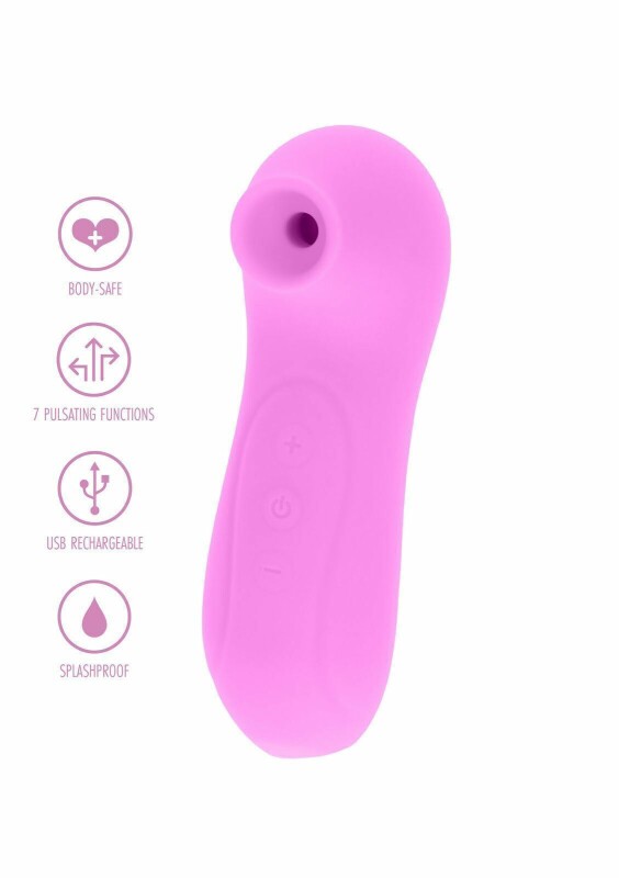 Вакуумний стимулятор клітора Toy Joy, силіконовий, рожевий - Зображення 4