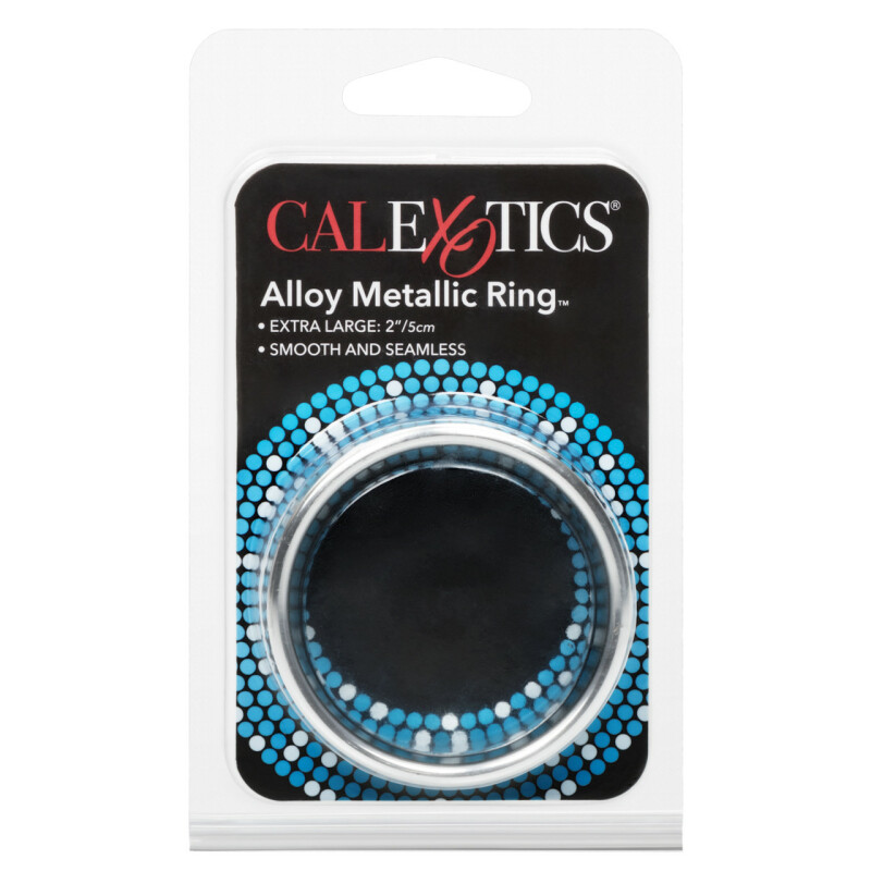 Ерекційне кільце, XL, California Exotic Novelties металеве, сріблясте - Зображення 3