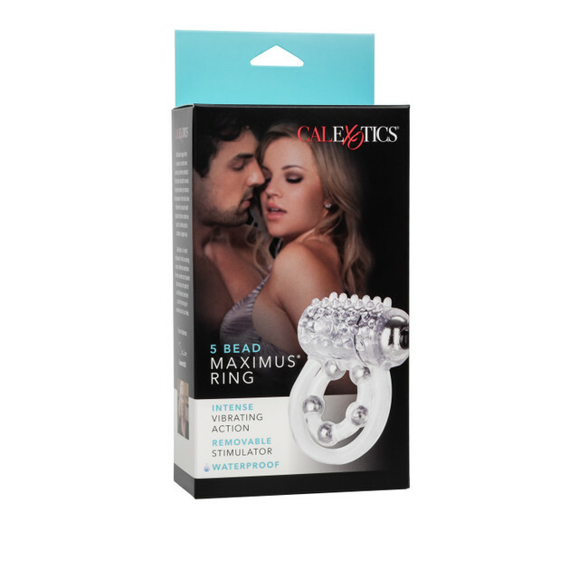 Ерекційне кільце з вібрацією California Exotics 4 Bead Maximus Ring - Зображення 4
