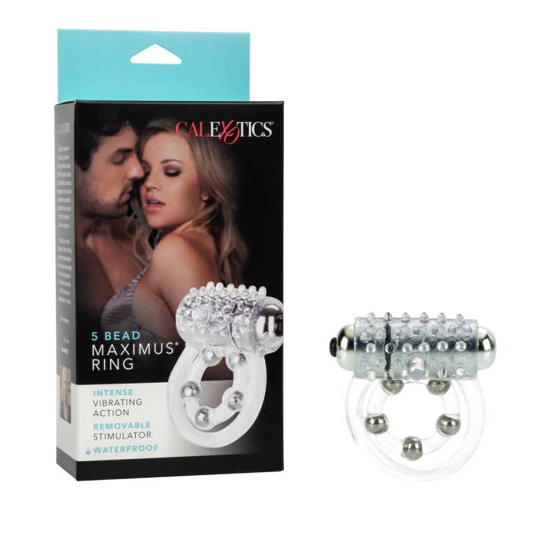 Ерекційне кільце з вібрацією California Exotics 4 Bead Maximus Ring
