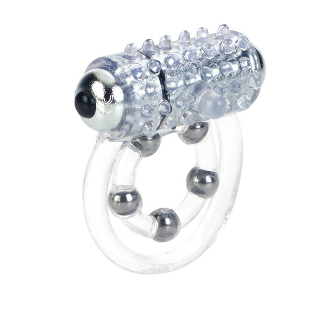 Ерекційне кільце з вібрацією California Exotics 4 Bead Maximus Ring - Зображення 2