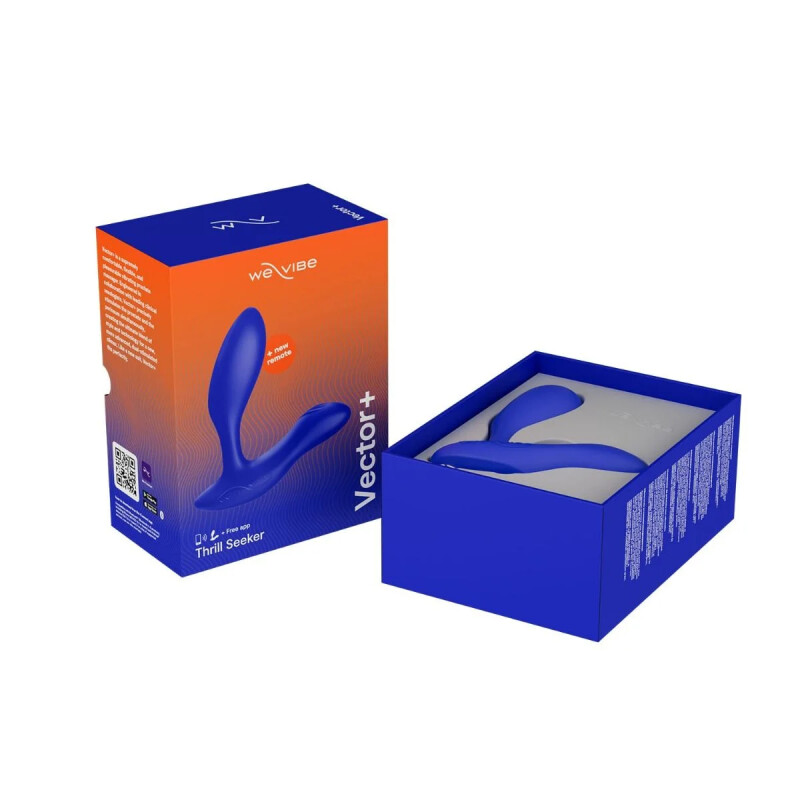 Масажер простати смарт Vector+ Royal Blue від We-Vibe (Вівайб) синій, 10.6 х 3 см - Зображення 1