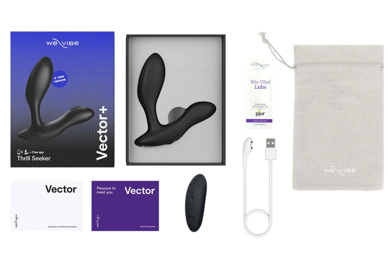 Масажер простати смарт Vector+ Royal Blue від We-Vibe (Вівайб) синій, 10.6 х 3 см - Зображення 5
