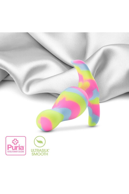 Анальна пробка Blush Avant силіконова, різнокольорова, 8.9 х 2.5 см - Зображення 5