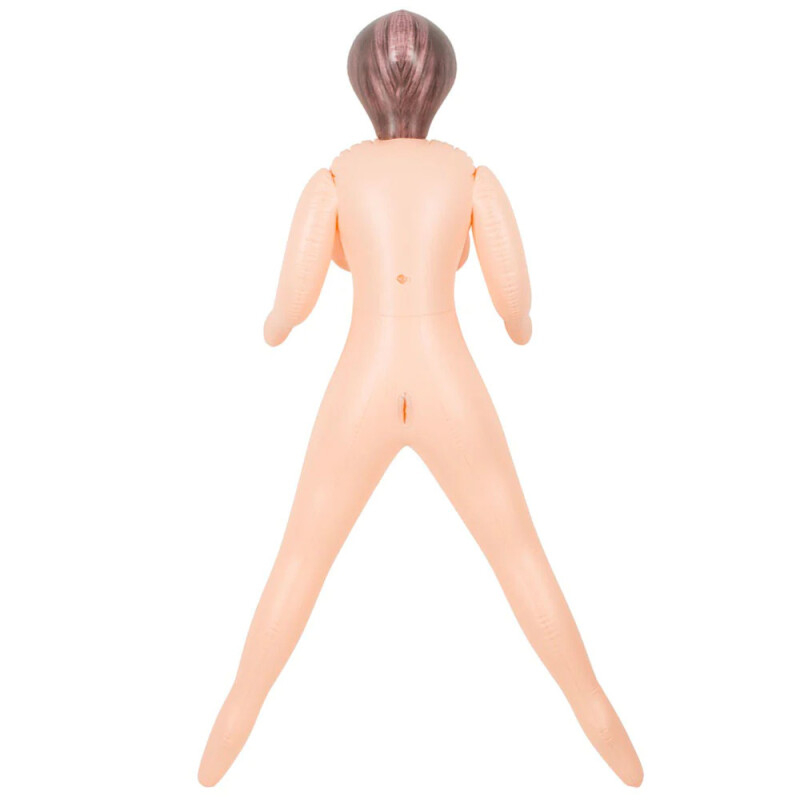 Секс-лялька NMC Lusting Trans з двома отворами та фалоімітатором, бежева, 165 см - Зображення 3