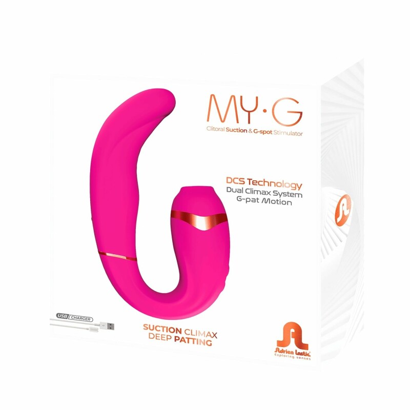 Стимулятор для клітора та точки G My.G від Adrien Lastic, рожевий, 17.4 х 4.3 см - Изображение 1