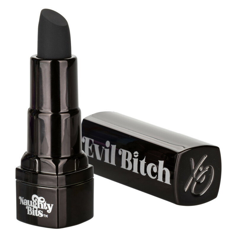 Вібратор-помада California Exotics Evil Bitch, чорний, 7.5 см х 1.25 см - Изображение 1
