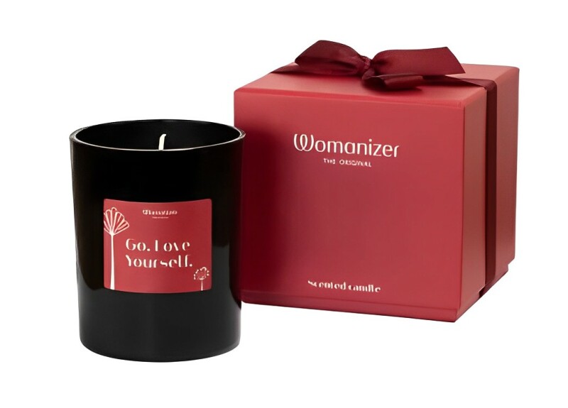 Масажна свічка Womanizer, 155 г, Scented Candle з ароматом білого чаю