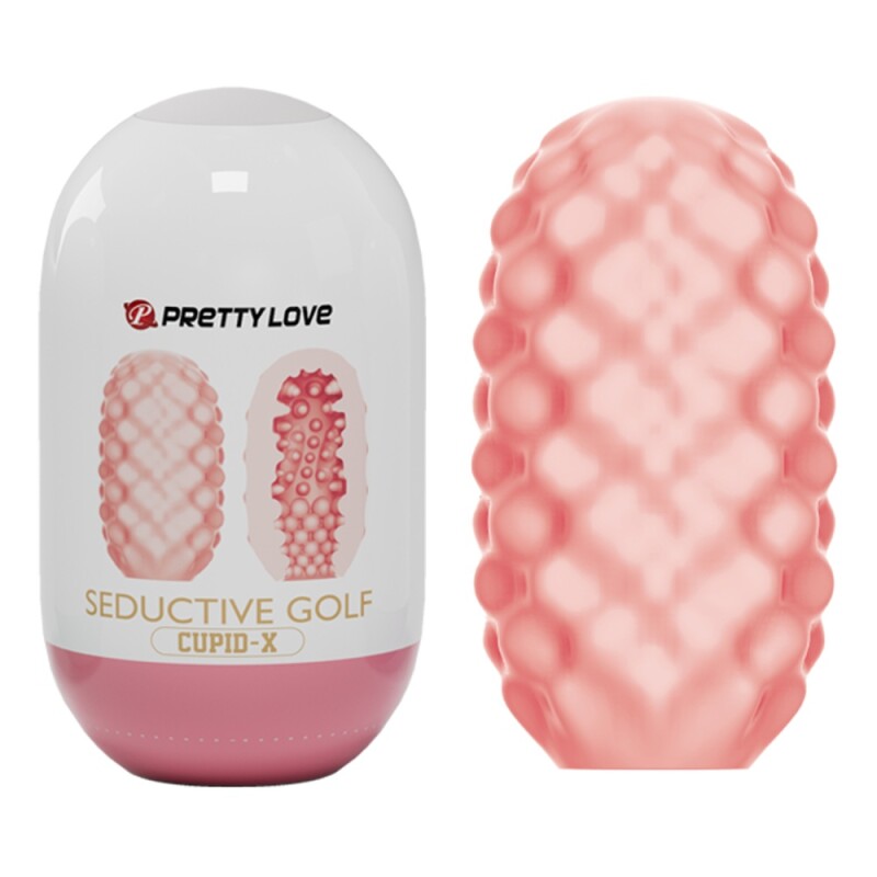 Мінімастурбатор Pretty Love Seductive Golf Cupid X Egg, рожевий, 10 х 5.6 см