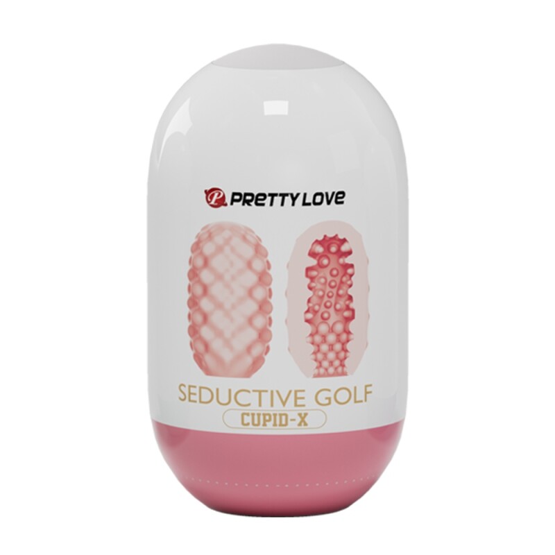 Мінімастурбатор Pretty Love Seductive Golf Cupid X Egg, рожевий, 10 х 5.6 см - Зображення 1
