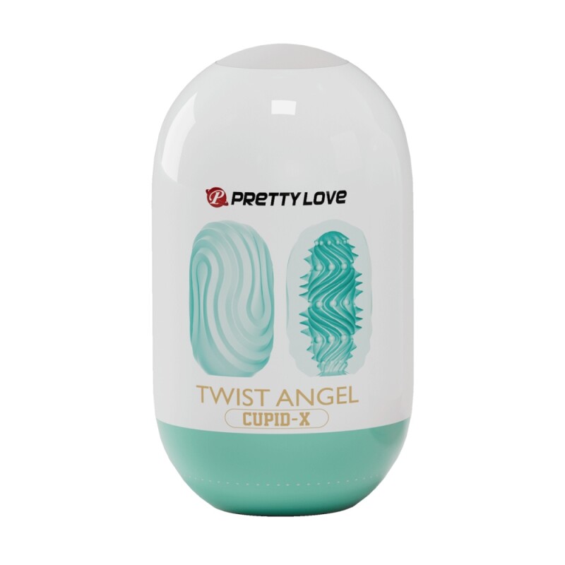 Мінімастурбатор Pretty Love Twist Angel Cupid X Egg, м'ятний, 10 х 5.6 см - Зображення 1