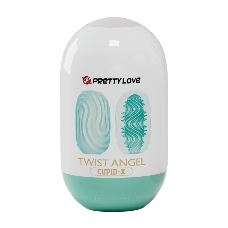 Мінімастурбатор Pretty Love Twist Angel Cupid X Egg, м'ятний, 10 х 5.6 см - Зображення 5