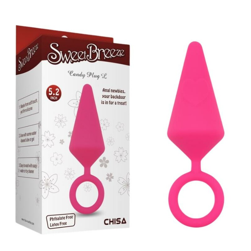 Анальна пробка Chisa Candy Plug L рожева, 13.2 х 4 см
