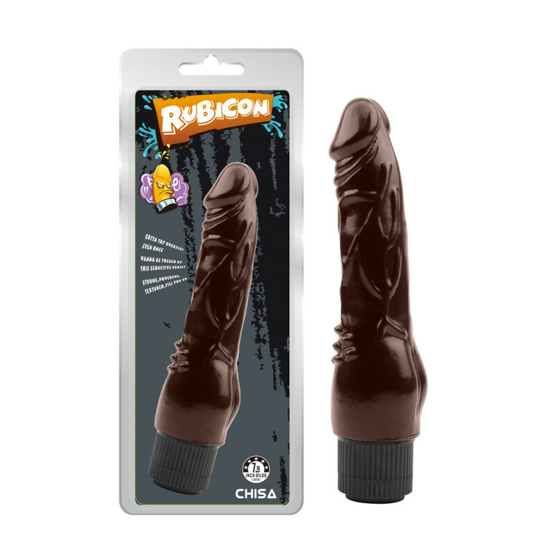 Вібратор реалістичний Chisa Naughty Cock коричневий, 20 х 4.5 см