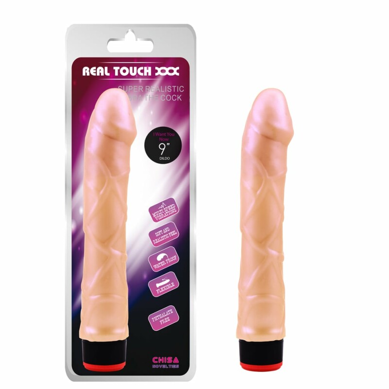 Вібратор реалістичний Chisa Real Touch бежевий, 22 х 4 см