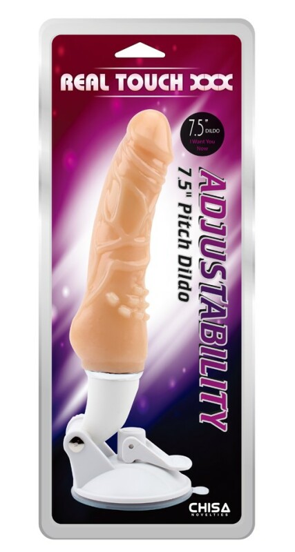 Вібратор реалістичний на присосці Chisa Real Touch XXX, з рельєфом, бежевий, 25.5 х 3.6 см - Зображення 2