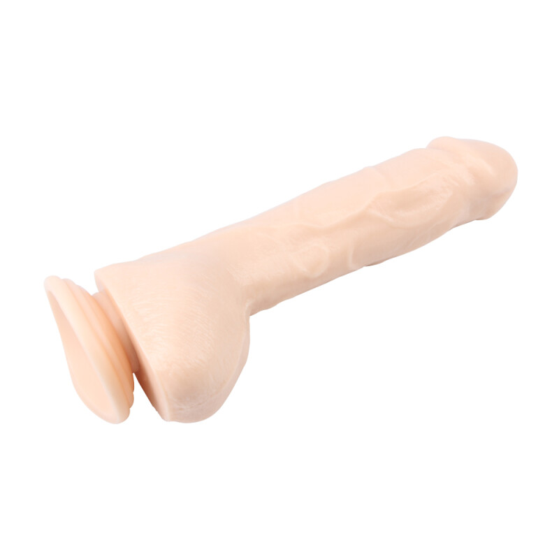 Вібратор реалістичний на присосці Chisa Ballsy Super Cock, з пультом, бежевий, 25 х 4.5 см - Зображення 4