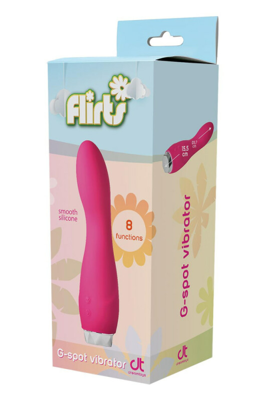 Вібратор для точки G Dream Toys Flirts G-Spot, рожевий, 17 х 3 см - Зображення 1