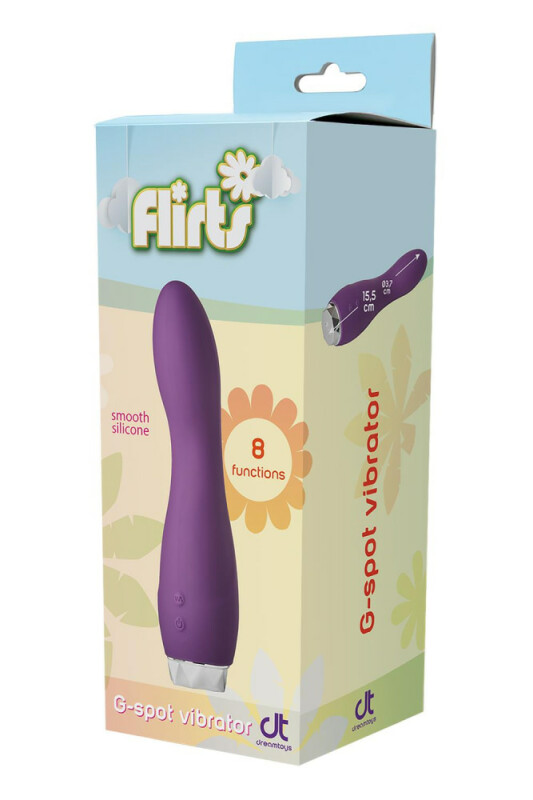 Вібратор для точки G Dream Toys Flirts G-Spot, фіолетовий, 17 х 3 см - Изображение 1