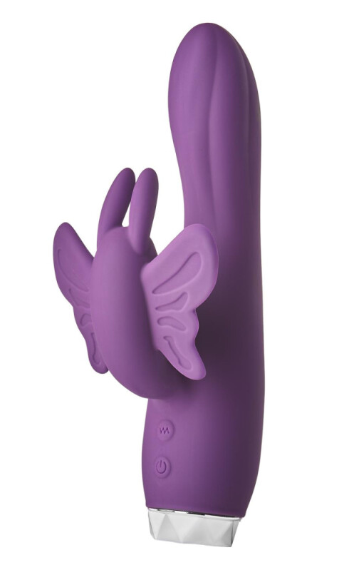Вібратор-кролик Dream Toys FlirtsButterfly, фіолетовий, 17 х 3 см