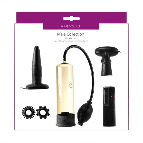 Набір секс-іграшок для чоловіків Male Kit Seven Creations, чорний - Зображення 4