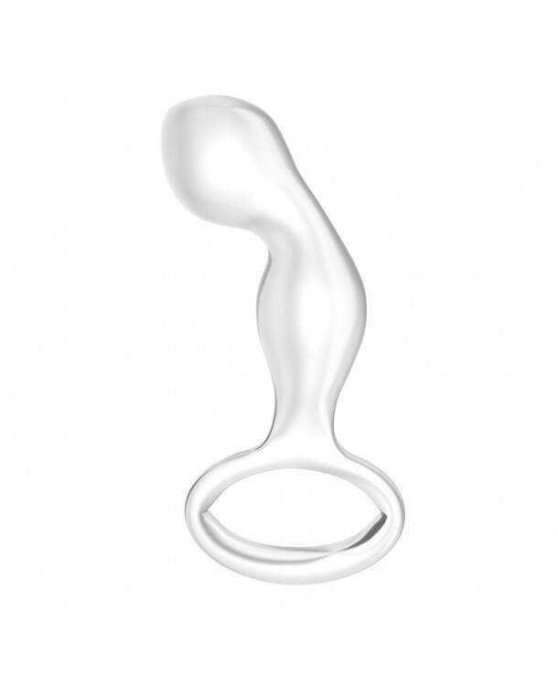 Анальна пробка Lovetoy Glass Romance, скляна, 11.4 х 2.9 см