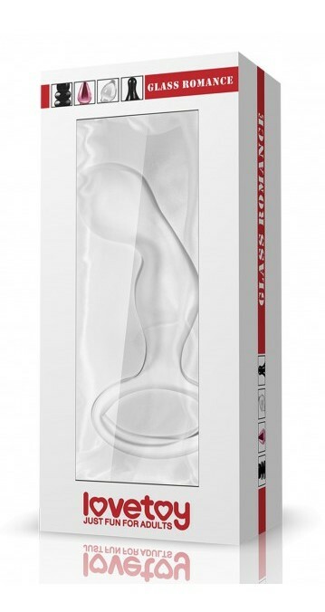 Анальна пробка Lovetoy Glass Romance, скляна, 11.4 х 2.9 см - Зображення 1