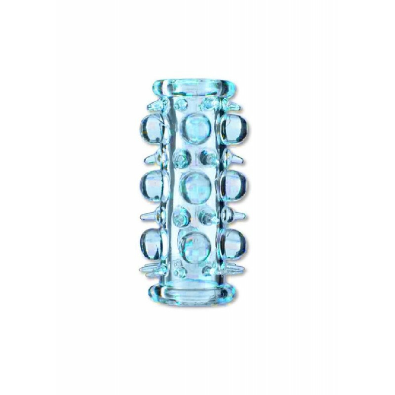 Насадка на член Stretchy Sleeve, блакитна, 7.1 см х 3 см