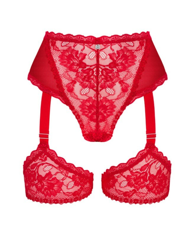 Сексуальні трусики-брифи Obsessive Belovya, червоні, XS/S - Изображение 2