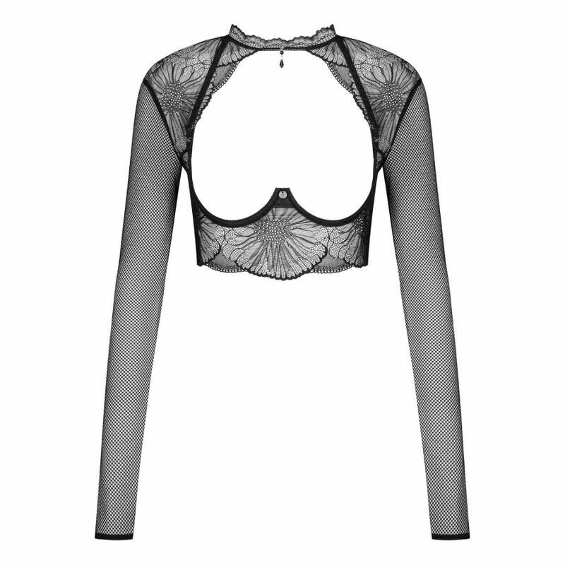 Топ еротичний Obsessive Mibelia Top, XS/S, з відкритими грудьми - Зображення 7