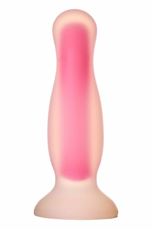 Анальна пробка Dream Toys Radiant світиться в темряві, рожева, 14.5 х 3.5 см