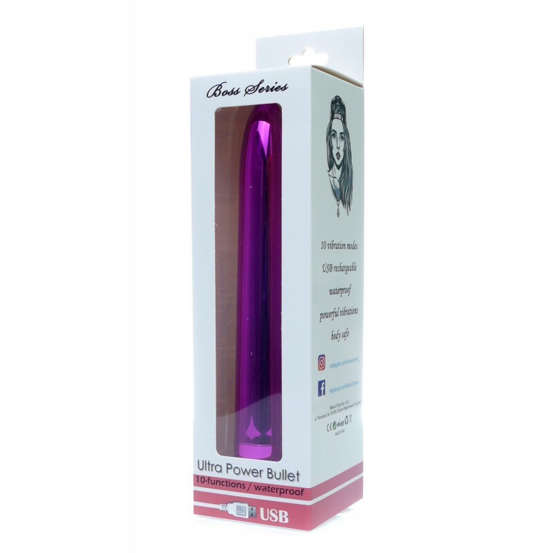 Вібратор Ultra Power, фіолетовий, 18 х 3 см - Зображення 1