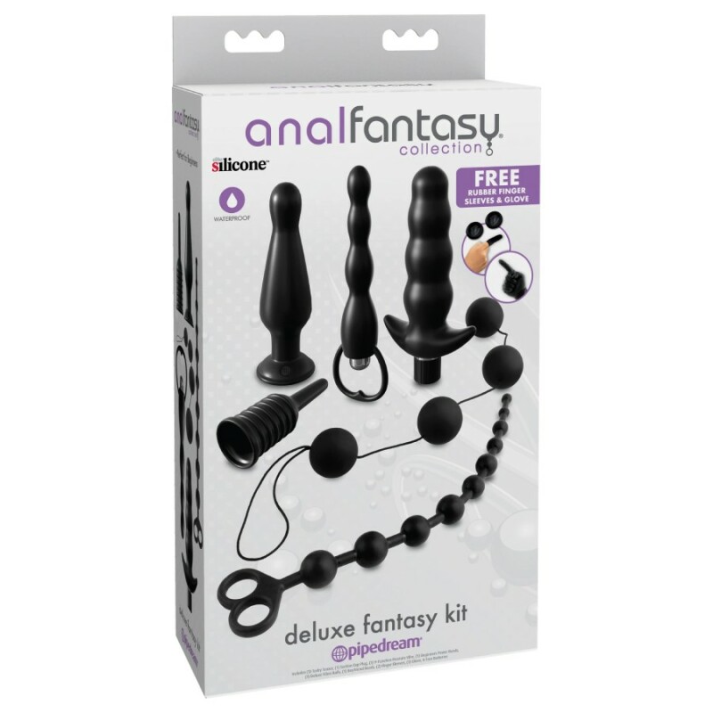 Набір анальних іграшок Pipedream Deluxe Fantasy Kit, чорний
