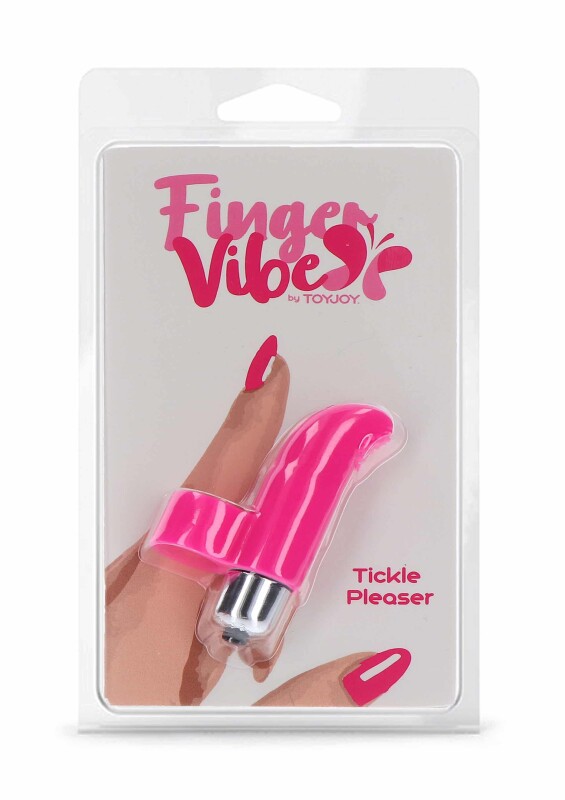 Вібратор на палець Tickle Pleaser рожевий, 8 х 2 см - Зображення 1