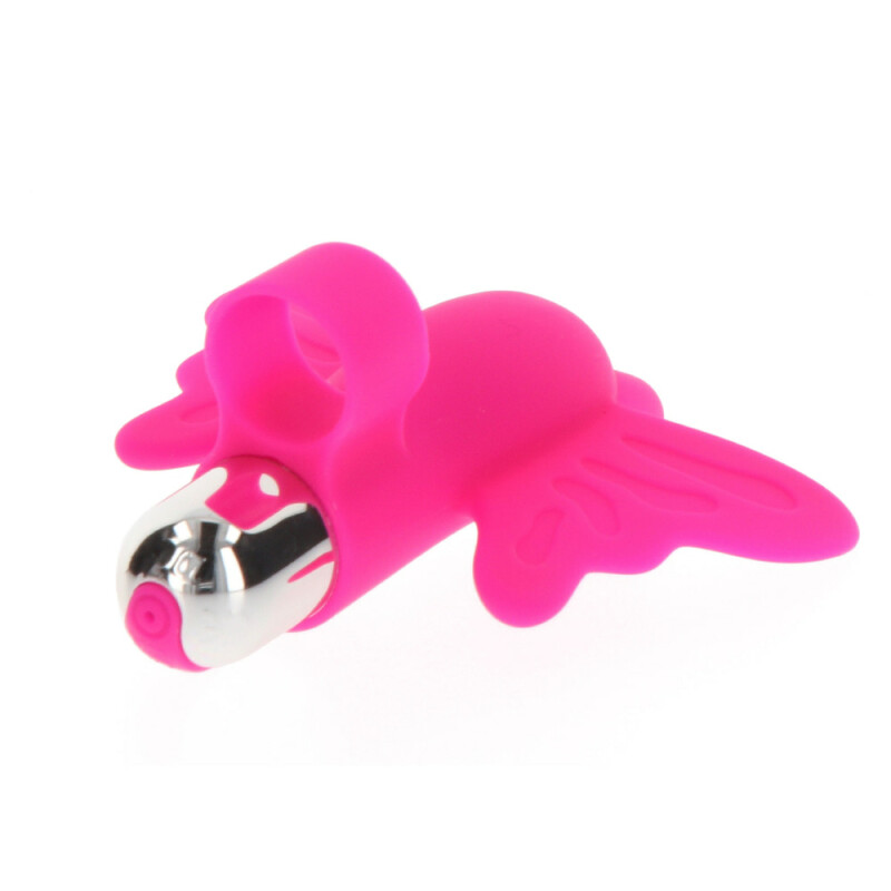 Вібратор на палець Toy Joy Butterfly Pleaser у вигляді метелика, рожевий, 10.5 х 8.5 см - Изображение 2